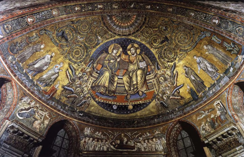 Apse and Triumphal Arch Mosaics, Chiesa di Santa Maria Maggiore, Rome